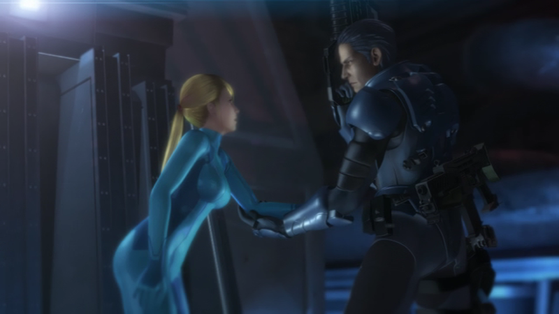 Samus and Adam in Metroid: Other M